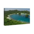 thumbnail image 2 of Wynwood Studio Nature and Landscape Wall Art Canvas Prints 'Boat In A Bay by David Fleetham' Coastal Landscapes - Green, Blue, 2 of 5