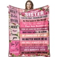 thumbnail image 1 of LHSHID Sister Gift Sister Birthday Gift Ideas Sisters Gifts from Sister Big Sister Gifts for Girls Birthday Gifts for Sister Best Gift for Sister Christmas Sister Gifts Blanket 30"x40", 1 of 9