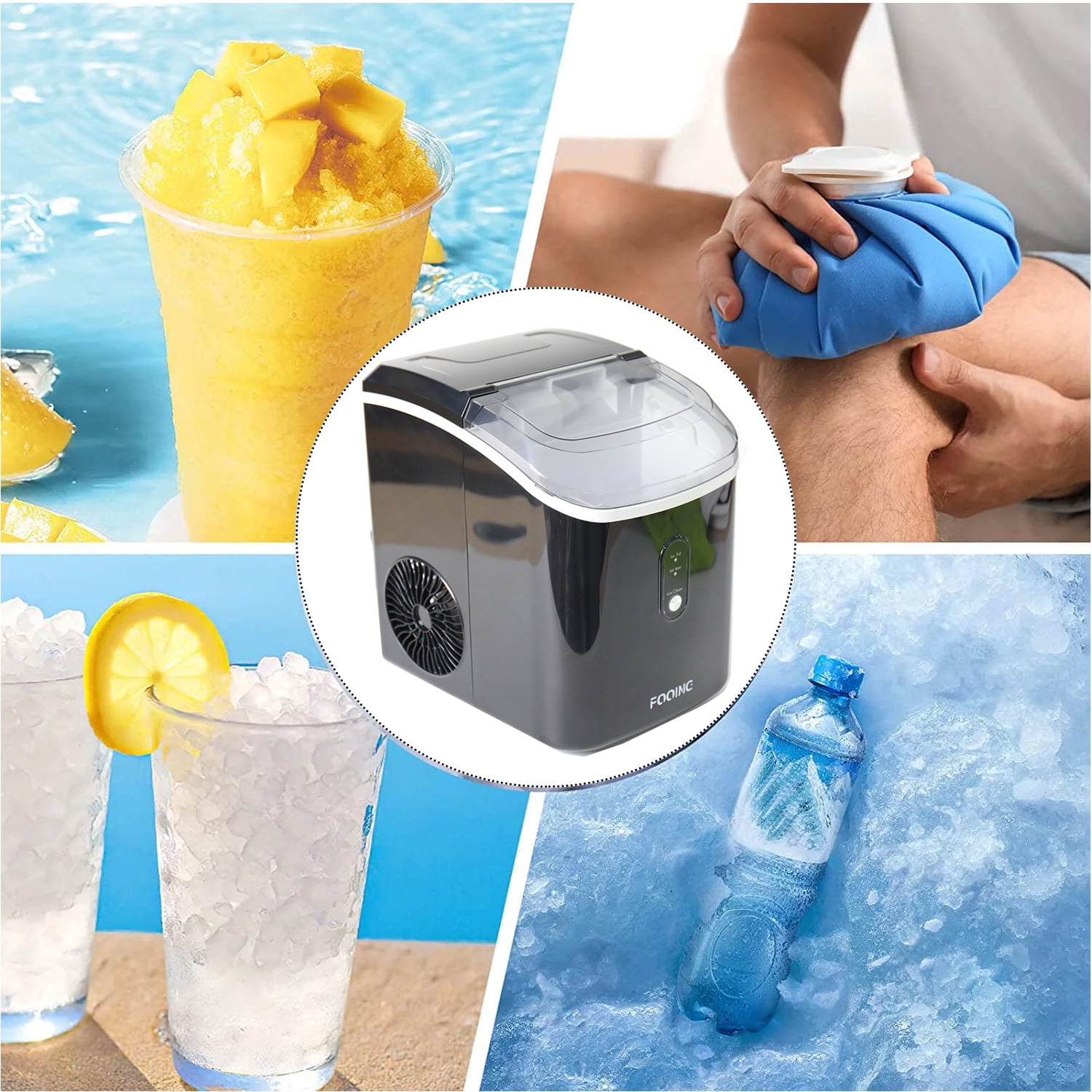 Zstar 33 Lb. Daily Production Nugget Ice Portable Ice Maker