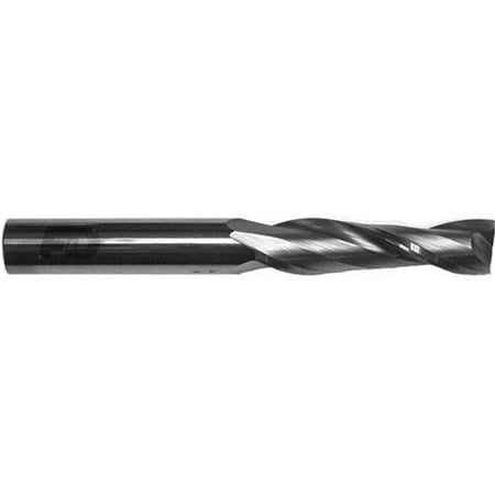 

Two Flute Extra Long Single End Carbide Right Hand Endmill Cutter - 0.25 dia. x 0.25 Shank dia. x 1.50 Flute Length x 4 OAL