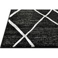 thumbnail image 3 of HR HANDCRAFT RUGS HR Modern Geometric Diamond Pattern Contemporary Abstract Area Rug Black - 5' X 7', 3 of 5