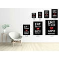 thumbnail image 3 of Awkward Styles Gamer Poster Wall Art Eat Sleep Game Repeat Home Decor Prints, 3 of 3