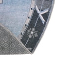 thumbnail image 5 of Unique Loom Timeless Collection Area Rug - Thomas (2' x 3' 1" Oval Blue Gray/Gray), 5 of 12