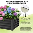 thumbnail image 5 of CazToi 2-Pack 6x3x1.5 ft Galvanized Raised Garden Beds Large Outdoor Planter Boxes with Open-Base & Wave Panels, 5 of 9