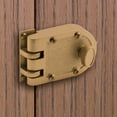 thumbnail image 4 of Prime-Line Segall Jimmy-Resistant Deadlock, Diecast, Brass Color, Angle Strike, Single pack Door Lock, 4 of 4