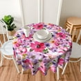 thumbnail image 5 of Spring Floral Tablecloth 60 Inch Round, Spring Summer Watercolor Flower Tablecloths Stain Resistance Polyester Floral Table Cloth for Parties Kitchen Dining Indoor Outdoor, 5 of 6