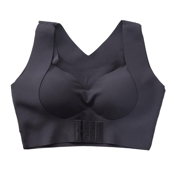 Cierre Frontal Sin Costuras para Mujer, Sujetador Push Up Reunido, Ropa Interior XL negro Zulema sujetador deportivo sin costuras para mujer