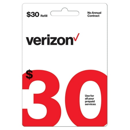 Verizon $30 Prepaid Refill Pin (Email Delivery) (Best Verizon Plan For Individual)