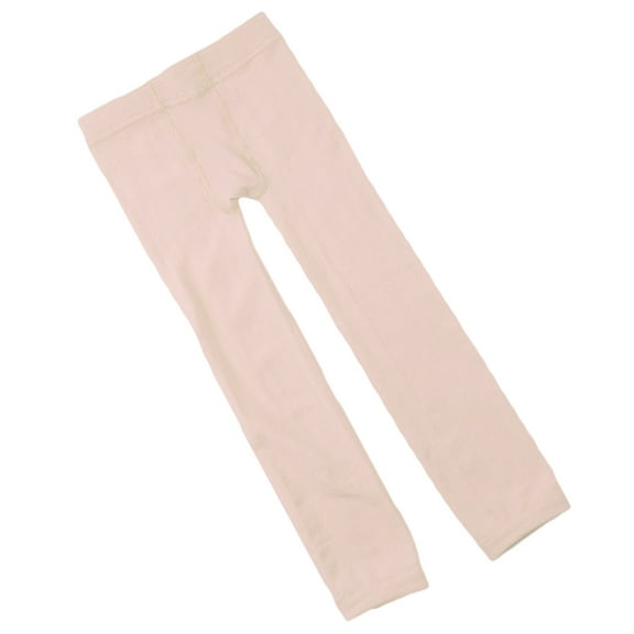 MLINS Girls Winter Warm Lined Tights Trousers Kids Elastic Thick Leggings Ninth Pants for 8-12 Years Old (Skin Color)