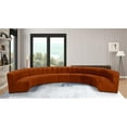 thumbnail image 2 of Meridian Furniture Sectionnel Modulaire 9 Pcs en Velours Cognac Limitless, 2 of 7