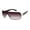 Silver & Black, variant on Men's R1527 Shield UV400 Protective Rectangular Fashion Sunglasses, 142mm