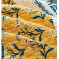 thumbnail image 6 of DaDa Bedding Bohemian Patchwork Bed of Wild Flowers Floral Gardenia Green Bedspread Set (JHW-886), 6 of 9