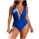 thumbnail image 1 of Trajes de Baño de Corte Alto para las Mujeres Correa sin Espalda Color Sólido con Cojín de Pecho Verano Inalámbrico, 1 of 7