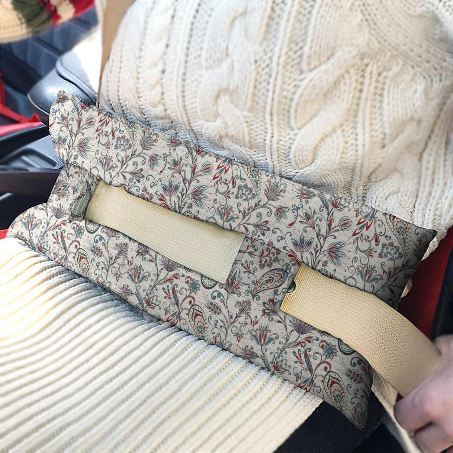 Universal Surgery Seatbelt Pillow Comfort for Mastectomy & Hysterectomy (Symmetrical)