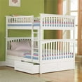 thumbnail image 2 of Leo & Lacey Full Over Full Storage Bunk Bed in White, 2 of 4