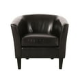 thumbnail image 2 of Bonded Leather - Modern Look - Library for Reading - Comfortable Club Chair, 2 of 6
