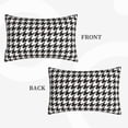 thumbnail image 4 of Balery Houndstooth Black And White Bedding Queen Pillow Cases - Envelope Closure - Soft Brushed Microfiber Fabric - Shrinkage and Fade Resistant Pillow Cases-14"x20", 4 of 9