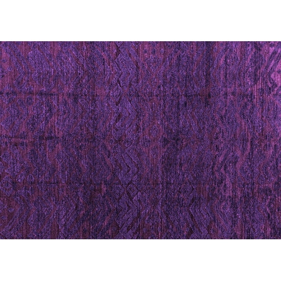 Ahgly Company Indoor Rectangle Abstract Purple Modern Area Rugs, 8' x 12'