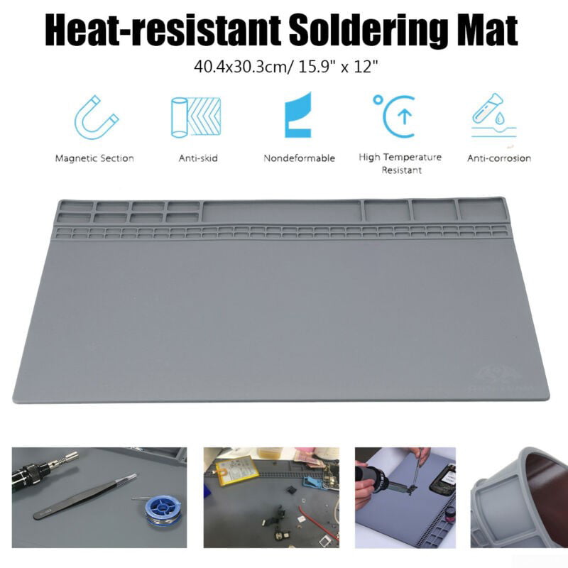 Premium Heat Insulation Pad Silicone Pad Welding Solder Repair Work Mat