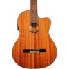 Kala KA-GTR-MTN-E Thinline Mahogany Nylon String Acoustic-Electric Guitar Natural