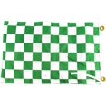 thumbnail image 2 of White and Green Checkered Flag 12x18 Inches - Perfect for UTV ATV SxS Boats - Attach to Whip Lights or Flag Poles - Double Sided - Ulti Offroad, 2 of 4
