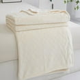 thumbnail image 4 of Fall Blanket Summer Cooler Quilt Blanket Bed Blanket Thermal Blanket Bed Breathable Soft Comfortable Thick Plushes Washable Blanket For All Season, 4 of 6
