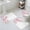 Pink, variant on Cherry Blossom Bath Mat 3 Piece Bathroom Rug Set, Spring Pink Floral Branches Watercolor Non Slip Bath Rug Contour Mat and Toilet Lid Cover, Absorbent Shower Mats Soft Bath Rugs and Mats Sets