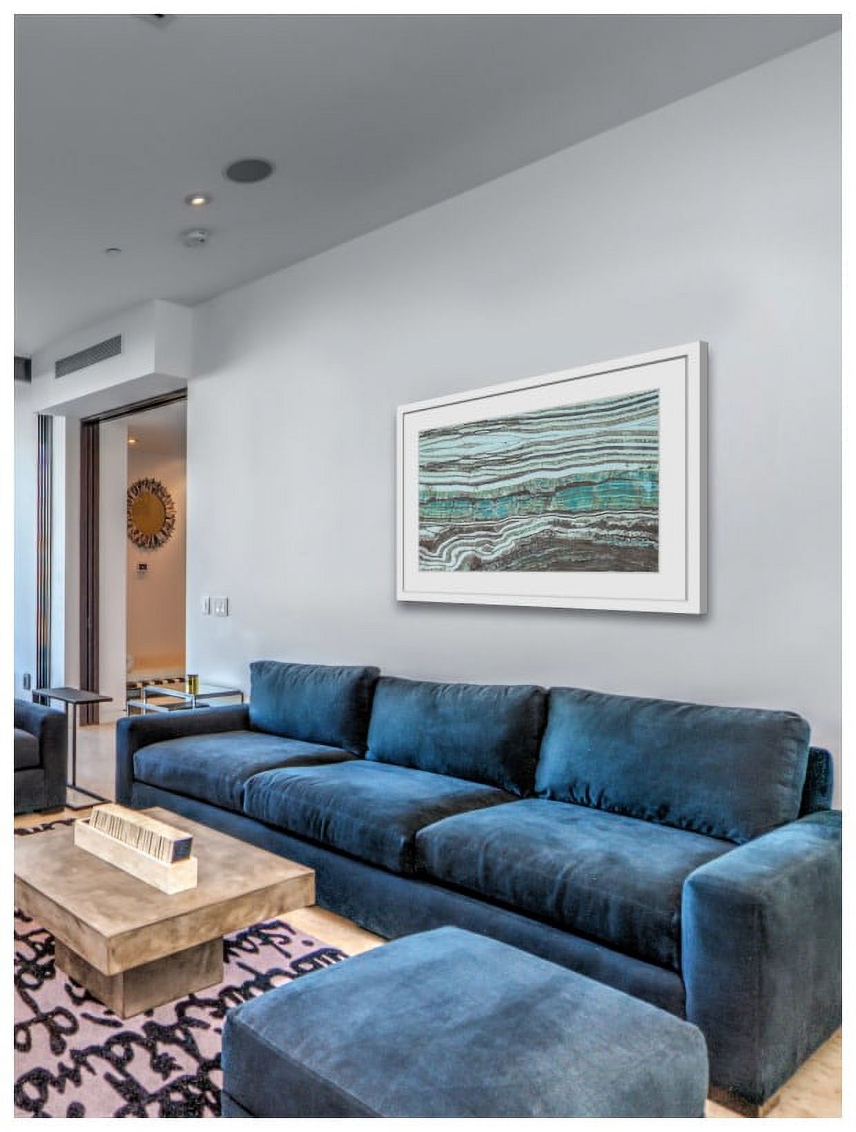 "Millenium Layers" Framed Painting Print