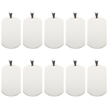 

Frcolor 1 Bag of 10pcs Titanium Steel Pendants Creative Necklace Hanging Decors for Men