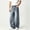 B_ Light Blue, variant on YLSDY Men's Baggy Wide Leg Jeans, Button Waist, Classic Pockets, Loose Fit Denim Trousers for Streetwear & Casual Dark Blue M