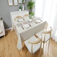 thumbnail image 5 of nappe Rectangulaire 137x180cm Nappe Beige En Pvc Anti-tache, Nappe Fte Nol Impermable Facile Nettoyer, Linge De Table Plastique En Motifs Gomtriq, 5 of 5