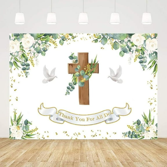 Happy Pastor Appreciate Day Backdrop Thank You for All You Do We Appreciate You Photography Background Thanks to Pastor Cross Party Decorations Banner Photo Studio Props