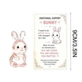 thumbnail image 3 of Emotional Support Glass Animal Gift Set, Cute Pocket Hug Desk Decor with Encouragement Card, Meaningful Animal Designs, Comfort Gift for Friends, Coworkers and Family, C, 3 of 6