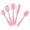 Pink, variant on Kitchen Utensils Set Silicone Cooking Utensils 5 Piece Silicone Spatula Set Kitchen Silicone Spatula Utensil Set Kitchen Utensils Set Stainless Steel Stainless Steel Cooking Utensils Set