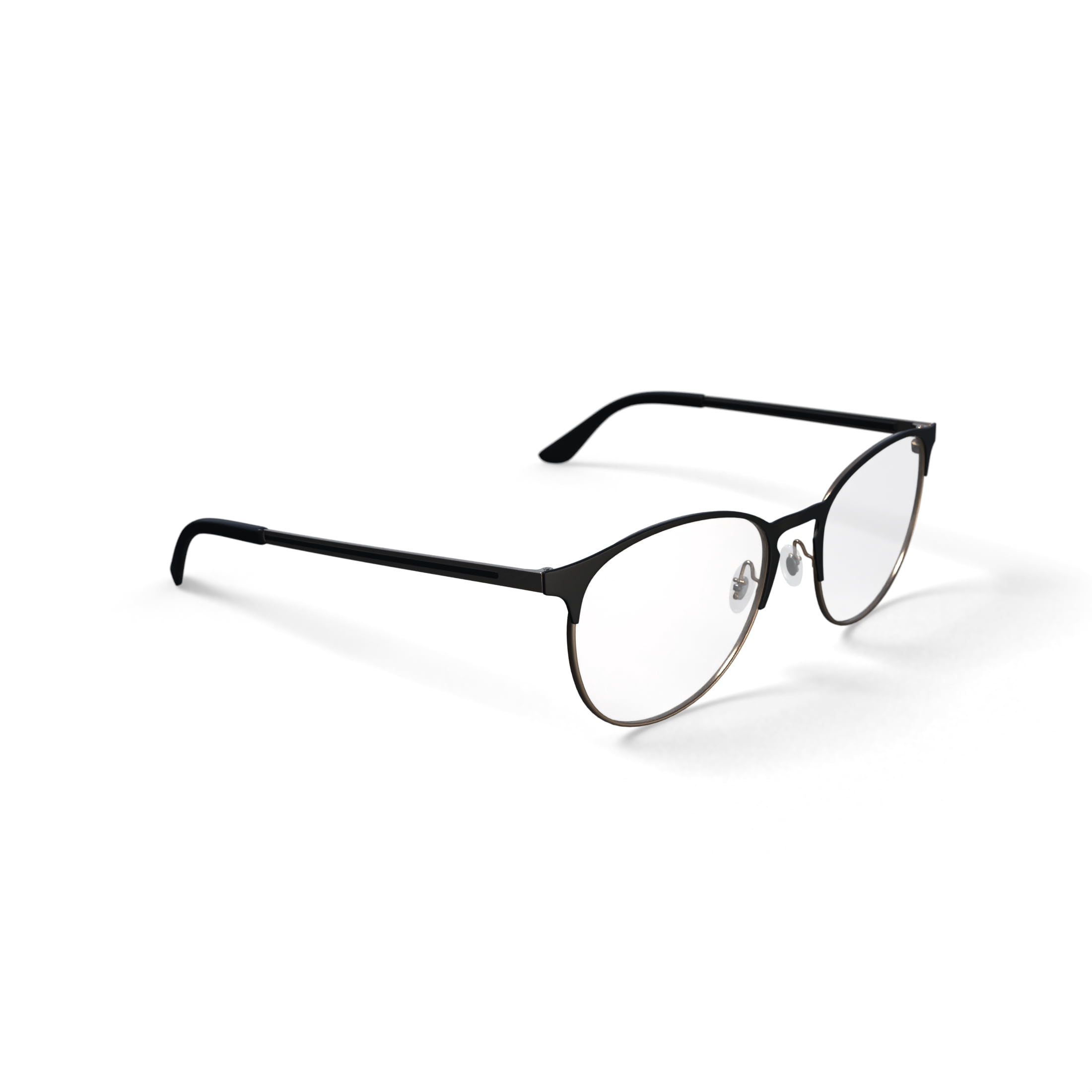 Ray-Ban Unisex Size 53 Phantos Prescription Eyeglasses with Case, Black on Arista