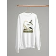 thumbnail image 3 of Vintage Heron Family Sweatshirt Women -Alexander Wilson Designs, Female Small, 3 of 4