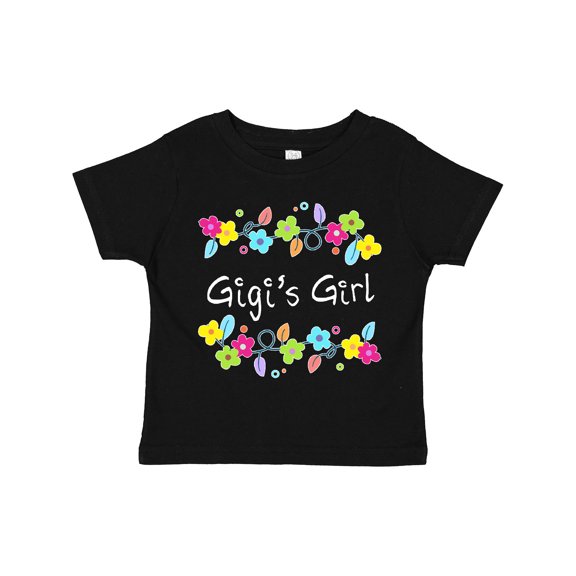 Inktastic Gigis Girl Bright Flowers Girls Toddler T-Shirt