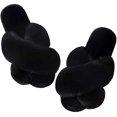 thumbnail image 2 of Pantoufles de Maison pour Femmes Douces en Peluche Duveteuses Confortables à Bout Ouvert Pantoufles Moelleuses Poilues en Mousse à Mémoire à Bande Croisée à Enfiler Intérieur Extérieur, 2 of 6