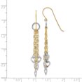 thumbnail image 2 of Beautiful 14K Two-tone Circle 5 Heart Earrings, 2 of 2