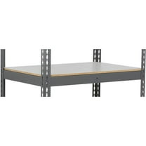 Global Industrial  Extra Heavy Duty Boltless Shelving Additional Shelf - Laminate Deck, Gray - 36 x 12 in.