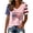 Pink, variant on 2026 USA 250th Anniversary T Shirt Women Patriotic 4th of July Tee for Soccer Baseball Game Day