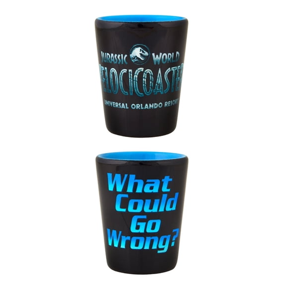 Universal Studios Jurassic World VelociCoaster Ceramic Shot Glass New