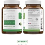 Healths Harmony Olive Leaf Extract Capsules with 20% Oleuropein, Antioxidants Supplement, 60 Count
