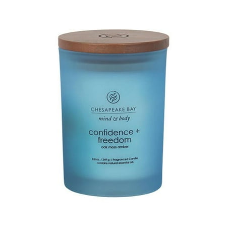 8.8oz Glass Jar Candle Confidence + Freedom - Mind & Body by Chesapeake Bay Candle