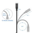 thumbnail image 4 of Rankie Hi-speed USB 3.1 Type C USB-C to Standard Type A USB 3.0 Data Cable for Type-C Supported Devices, 3.3-Feet, 4 of 7
