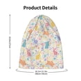 thumbnail image 4 of Xecao Flower Color Rabbit Print Beanie Hat Toddler Girls Boys, Baby Hats Winter Warm Knitted Thermal, Kids Winter Caps, 4 of 7