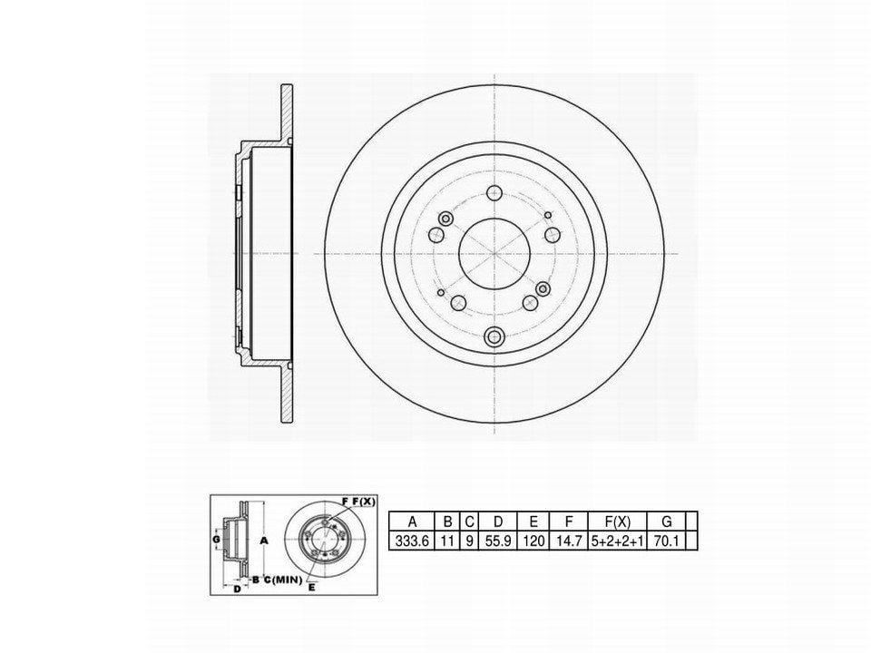 Winstop Brake Kits, Rear WSK708, Honda Ridgeline 2014-2006