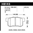 thumbnail image 2 of Hawk Performance Brake Pad HB145N.570 HP Plus; Ferro-Carbon; Set Of 4, 2 of 2