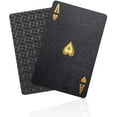 thumbnail image 1 of Poker Playing Cards - Waterproof Plastic Black Diamond Novelty Playing Cards 54 Playing Cards, 1 of 5
