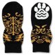 thumbnail image 1 of Calcetines antideslizantes para perros y gatos: protege las patas de las mascotas y los pisos interiores, con almohadillas de goma, adecuados para perros y gatos pequeños o grandes (negro) BRI Rojo Verde, 1 of 5